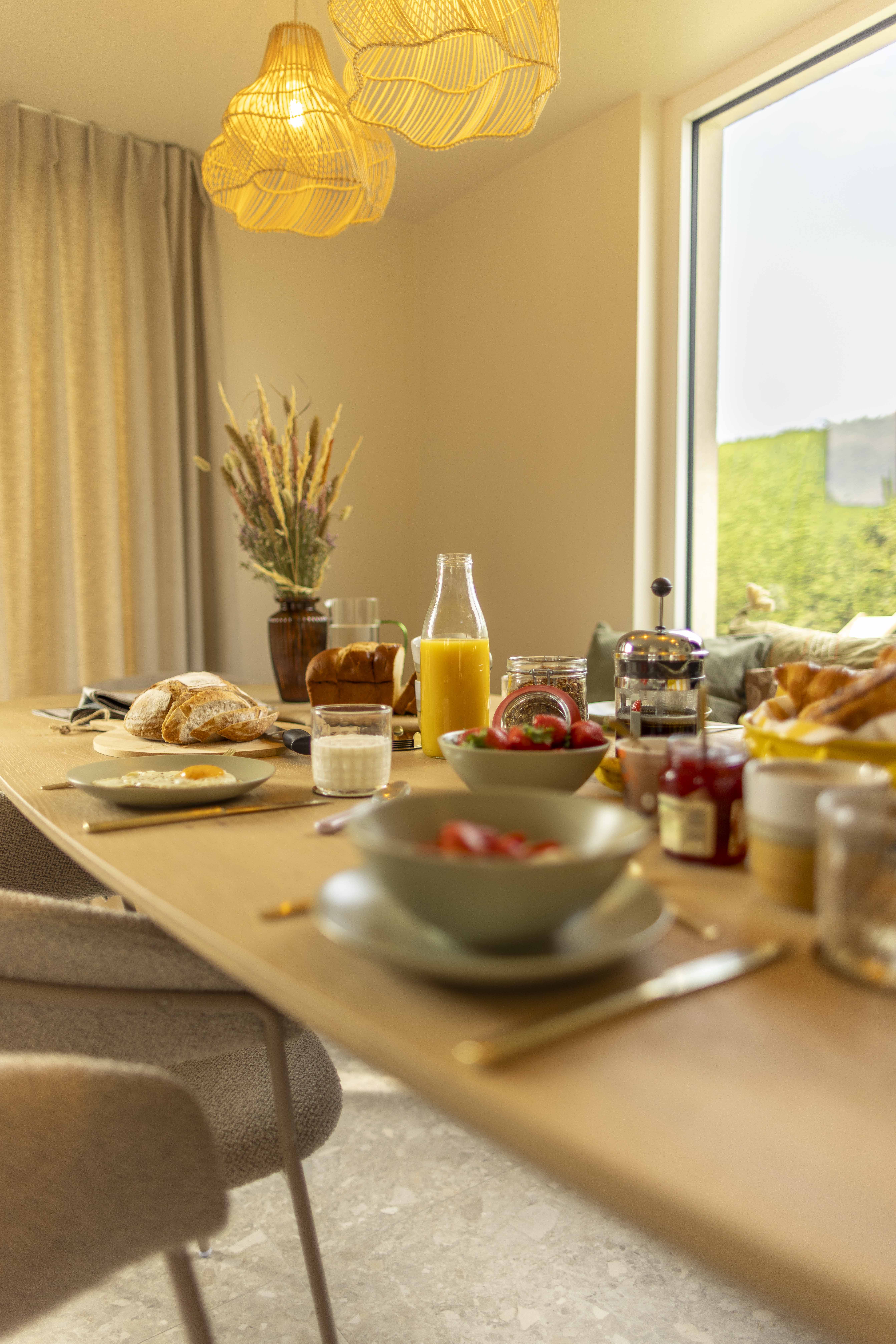 Ontbijt aan tafel